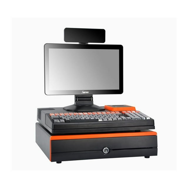 Keyboard Drugstore Convenience Store Stationery Store Cash Register Computer, Smart Shopping Mall With Integrated Cash Register Supermarket With System ,Easy to Use