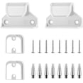 thumbnail image 1 of Gate Replacement Parts Kit, Pet Gate Full Set Wall Mounting Hardware with Brackets Anchors and Screws(White), 1 of 10