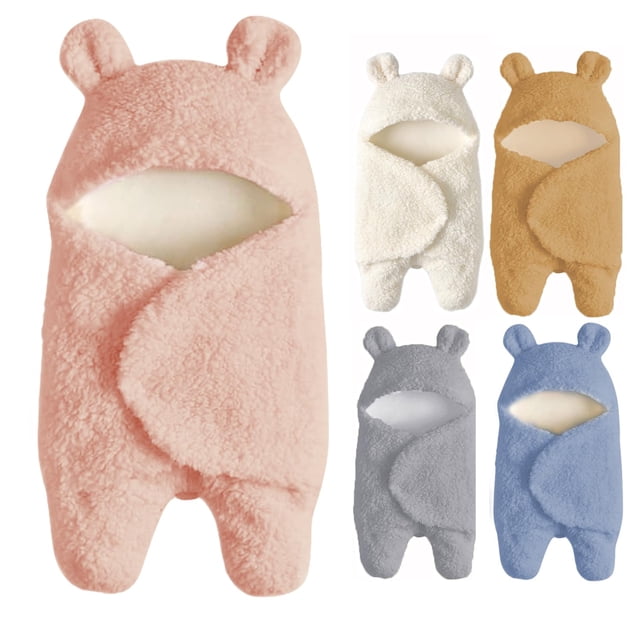 Manta para bebé Nunibum Plush Lindo Bear Pink