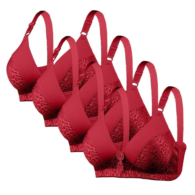 4 PC Seamless Bra for Women Liftup Wireless Bra No Underwire Full Coverage Support Push up Bra for Everyday