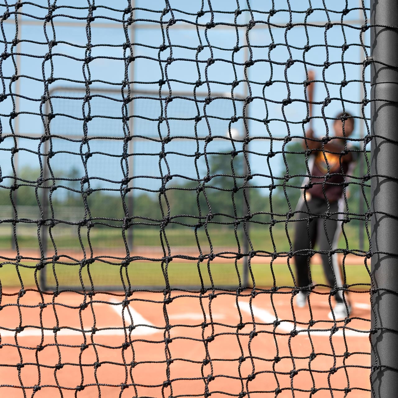 FORTRESS 7ft x 7ft Baseball Sock Net Screen – Heavy-Duty Galvanized Steel Frame with Double-Layered UV-Stabilized Netting – Ideal for Batting and Pitching Practice