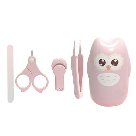 Raindrops Newborn Nail Care Kit - Stainless Steel Nail Clippers Grooming Set for Daily Baby Nail Trimming