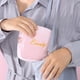 thumbnail image 2 of Bolsa para toallas sanitarias con cierre de cremallera, organizador portátil para mujeres y niñas (rosa), 2 of 6