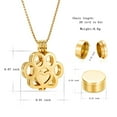 thumbnail image 2 of Pet Cremation Jewelry For Ashes For Dog/Cat Paw Stainless Steel Memorial Locket Urn Necklace Inside Mini Case Keepsake Cremation Jewelry, 2 of 6