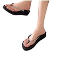 thumbnail image 4 of Jamicy Women's Flip Flops Fashion Summer Beach Travel Solid Color Walking Thong Sandles Slip On Indoor Outdoor Shoes, 4 of 9