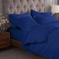 thumbnail image 3 of Superior 300 Thread Count Duvet Cover Set, Full/ Queen, Navy Blue, 3 of 6