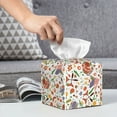 thumbnail image 6 of Picia BBQ Party1 Pattern Tissue Box Cover,PVC Leather Square Holder,Tissue Box Holder with Magnetic Bottom,Facial Paper Organizer Dispenser-5.2"X5.2"X5.2", 6 of 8