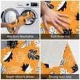 thumbnail image 6 of Front Door Mat, Bold Black and White Leaves Orange Indoor Mats for Bedroom Bathroom Kitchen, Floor Mat Non-Slip, Soft Carpet Floor Cover Machine Washable Entryway Mat - 20x31.5in, 6 of 6