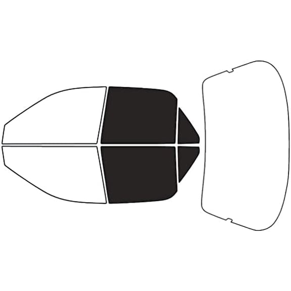Rvinyl Window Tint Kit Compatible with Hyundai Elantra 1992-1995 - Back Precut Kit - 20%