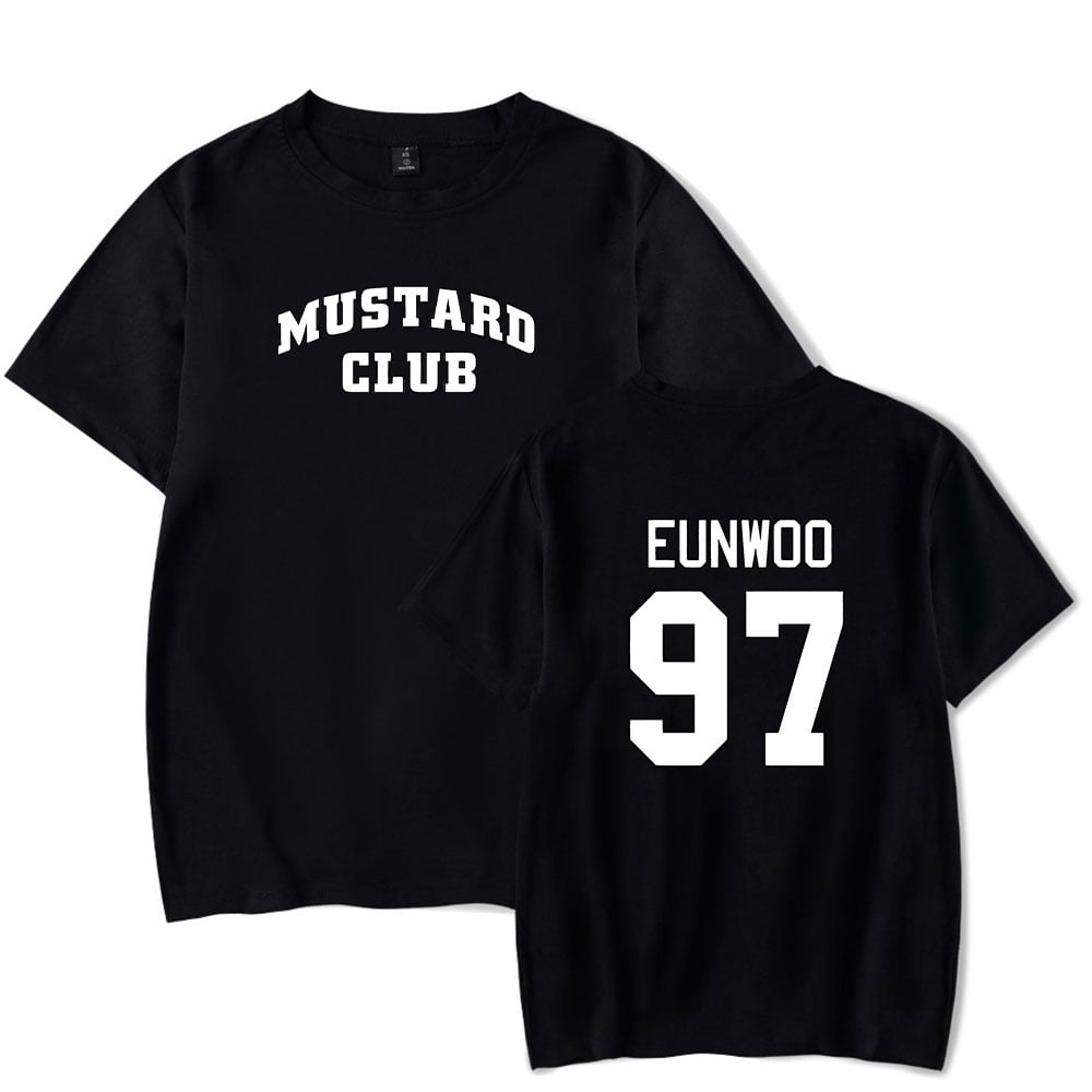 cha eun woo merch mustard club T Shirt Short Sleeve crewneck