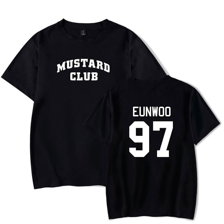 cha eun woo merch mustard club T Shirt Short Sleeve crewneck