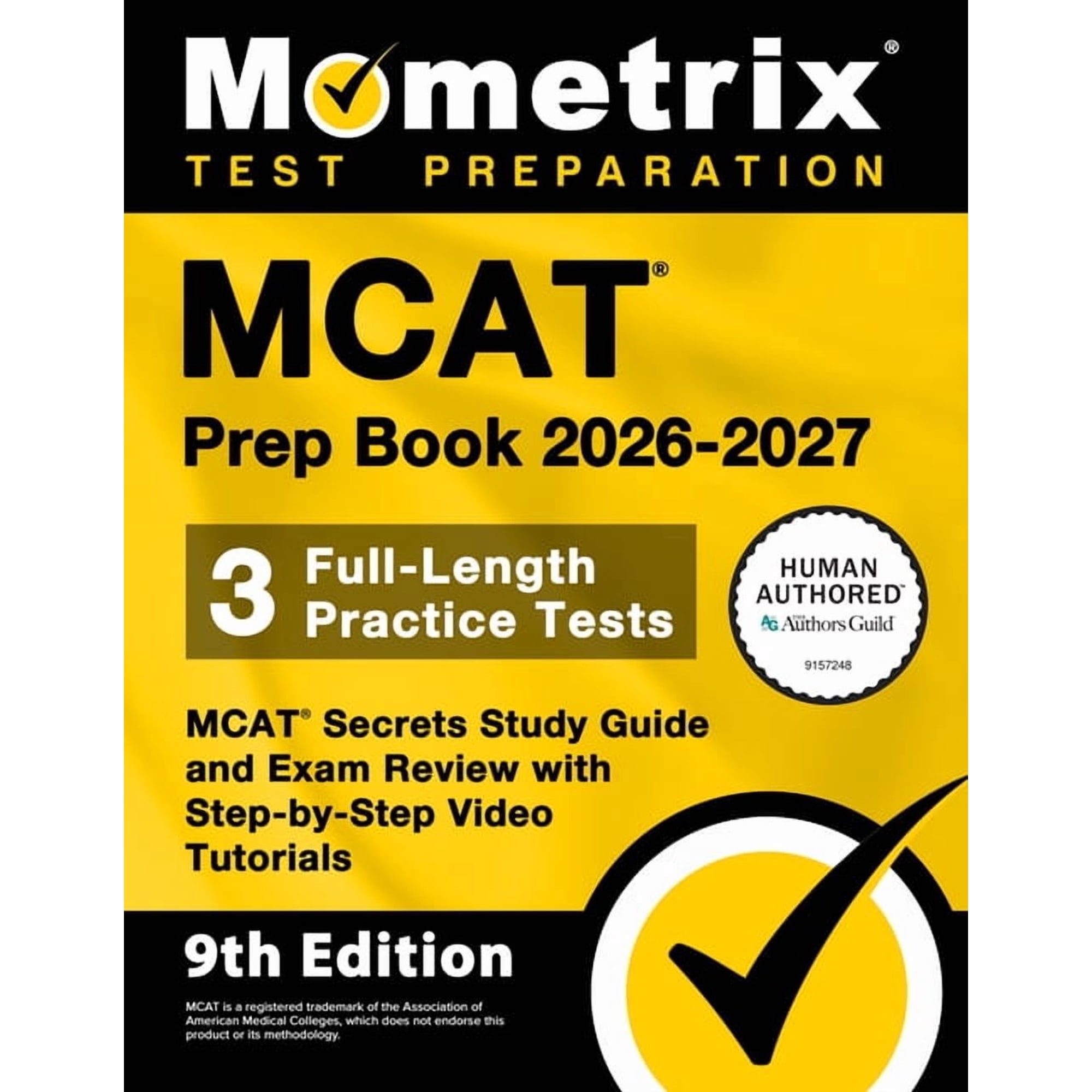 MCAT Prep Book 2026-2027 - 3 Full-Length Practice Tests, MCAT Secrets Study Guide and Exam Review with Step-By-Step Vide, (Paperback)