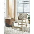 thumbnail image 3 of Signature Design by Ashley Jameset Leather Weave Accent Chair, Taupe, 3 of 7