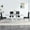 Gray Table with 4 Black Chairs, variant on Sumdeal 63" Morden Faux Marble Dining Room Table Sets for 6,Kitchen Dining Table Set for 6,Modern Dining Table and Chairs Ideal,Light Grey ,Set of 6
