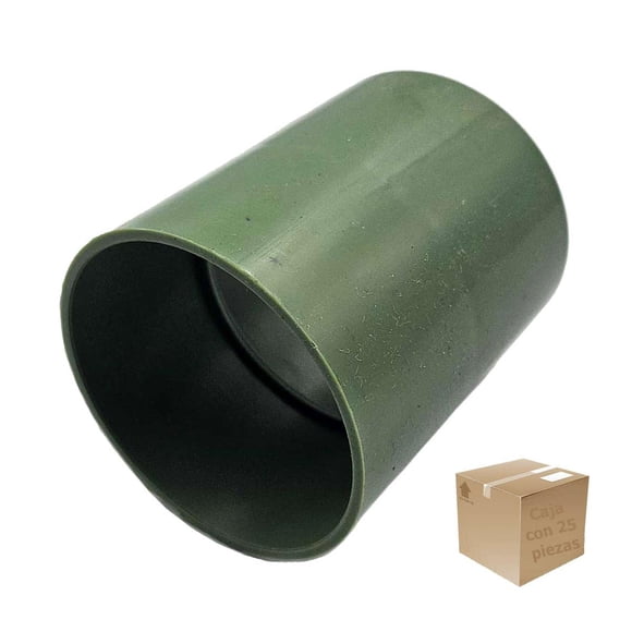 25 Pzs Cople Para Tubo Conduit Pvc Ligero Pesado 1 1/2 Pulg verde 1 1/2 pulgadas