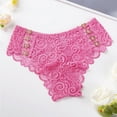 thumbnail image 7 of Sunvit-Panties Juniors Low Rise Lace Thong - Soft Stretchy Nylon Spandex, Gold Heart Ring Detail, Pink Color, Size M - Ideal for Daily & Romantic Wear, 7 of 7