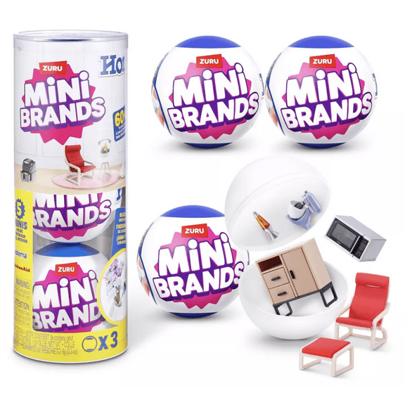 Mini Brands Home Series 1 Collectibles – Set of 3