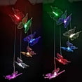 thumbnail image 4 of Butterfly Mom Gifts for Mothers Day Grandma Gift, Butterfly Solar Wind Chimes for Outside Solar Lights Outdoor Decor, Hanging Mobile for Garden Patio Yard Porch Decoraion Birthday Gifts for Women, 4 of 7