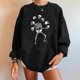 thumbnail image 4 of Sudadera Para Mujer Sudaderas de Otoño Estampado de Calavera Suelto Cuello Redondo Manga Larga Sudadera de Gran Tamaño de Lana Odeerbi ODB171465, 4 of 8