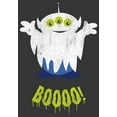 thumbnail image 2 of Women's Toy Story Halloween Squeeze Alien Boo Ghosts Racerback Tank Top Black Heather Small, 2 of 4