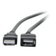 C2G 9.8ft USB Câble d'Extension - USB A vers USB A Câble d'Extension - USB 2.0 - M/F - Câble USB - USB (M) vers USB (F) - 10 ft - Noir – image 3 sur 3