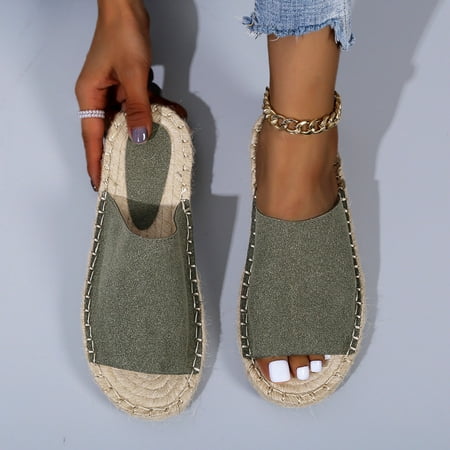 

〖Yilirongyumm〗 Green 37 Slippers For Women Fashion Slippers Women s Casual Color Shoes Outdoor Breathable Women s Slipper