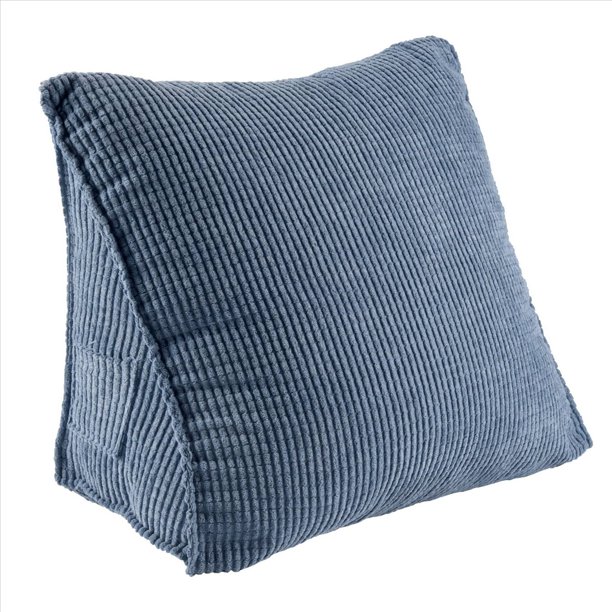 CojíN de Respaldo Lectura Almohada Cuña Almohadilla Lumbar Cama Silla Oficina Descanso Soporte ()