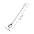 thumbnail image 2 of WEUVEB Durable Stainless Steel Laboratory Spatula for Mixing and Sampling Easy to Clean Lightweight Silver 12pcs, 2 of 8
