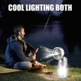 thumbnail image 4 of Solar Camping Lantern with Fan, AAA Batteries & Solar Powered Camping Lantern Portable Camping Lamp Rechargeable for Tent Hurricane Emergency Power Outage Camping Gear Must Haves, 4 of 7