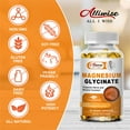 thumbnail image 3 of (2 Pack) Alliwise Magnesium Glycinate 400mg Natural Mineral Supplement, Support Sleep, Bone Health, Immunity Support & Heart Health, 240 Veg Capsules, 3 of 7