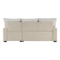 thumbnail image 6 of Lexicon Gallatin 2-Pcs Corduroy Sectional with Right Chaise in Beige& Light Gray, 6 of 16