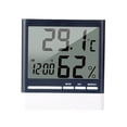 thumbnail image 1 of Indoor Electronic Temperature Humidity Meter Digital Thermometer with Calendar and Alarm Clock without Battery, 1 of 5