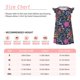 thumbnail image 3 of Fotbe Floral Vestido de Dormir para Niñas de 3 a 10 Años, Mangas Cortas, Estilo Princesa, Pijama Camisón con Mangas Voladas-X-Large, 3 of 6