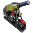 thumbnail image 4 of Classic Red Motorcycle Wine Bottle Holder Statue Rack for Biker Bar Decor or Harley Mechanics Kitchen Countertop Decorations by Home 'n Gifts, 4 of 4