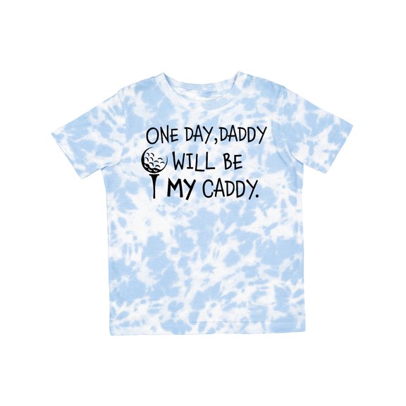 Inktastic One Day, Daddy Will Be My Caddy Kids Golfing Boys or Girls Toddler T-Shirt