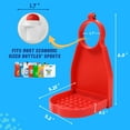 thumbnail image 2 of BeKitchen Laundry Drip Catcher - Laundry Detergent Cup Holder & Drip Tray Catcher for laundry room organizers and storage to Keep Room Tidy Laundry Station with Hex Wrench【2 Pack Red】, 2 of 5
