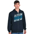thumbnail image 5 of Autism Does Not Define Me Autistic Zip Up Hoodie Men's Women's Brisco Brands S, 5 of 6