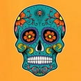 thumbnail image 5 of Wild Bobby Day Of The Dead Sugar Skull Pop Culture Women Graphic Tee, Gold, XX-Large, 5 of 5