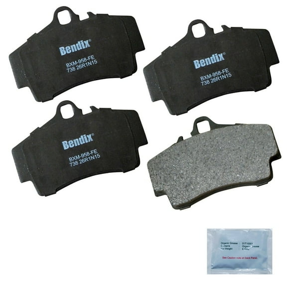 BENDIX CFM738 Bendix Premium Copper Free Semi-Metallic BPR Disc Brake Pad Fits select: 1997-2008 PORSCHE BOXSTER, 1999-2001 PORSCHE 911