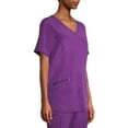 thumbnail image 5 of Scrubstar Short Sleeve V-Neck Collarless Scrub Top (Women's), 1 Count, 1 Pack, 5 of 7