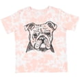thumbnail image 3 of Inktastic English Bulldog Sketch Portrait Boys or Girls Toddler T-Shirt, 3 of 5