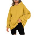 thumbnail image 2 of Puntoco Mujeres Otoño e Invierno Casual Navidad Sólido Cuello Redondo Manga Larga Jersey Blusa Sudadera tops Puntoco Puntoco-210, 2 of 7