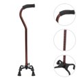 thumbnail image 2 of FourLeg Walking Cane for Men with HighGrade Aluminum Alloy Material Black Color Sturdy and Safe, 2 of 9