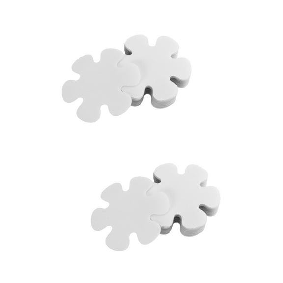 OUNONA 18 Pcs  Anti-slip Flower Stickers Snow Shaped Anti-slide Bathing  Flooring Strips for Bathroom Kitchen Bathtub (Transparent)