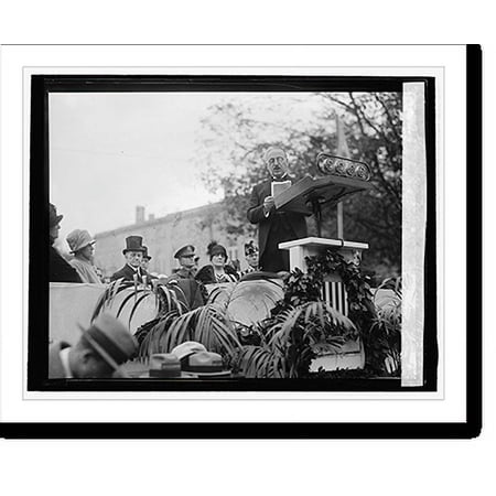 Historic Print, Amb. Pueyrredon at unveiling of Gen. San Martin statue, 10/28/25, 16" x 20"