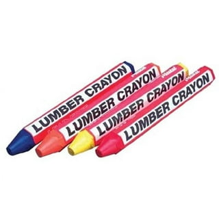 Lumber Crayon Markal 200 Wax Based Marker, 4-5/8 Length, Yellow - 12 Pack