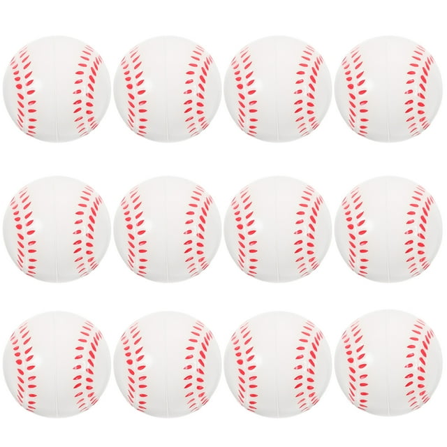 Shisuyan 12pcs Elastic Baseballs Flexible Baseballs Toddler Baseballs Fidget Baseball Bouncy Ball