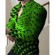 thumbnail image 1 of Camisas sociales de lujo para hombres, camisas con botones de solapa, blusas casuales con estampado a cuadros, blusas de manga larga, blusas tipo cárdigan para fiesta de graduación para hombres 2024, 1 of 6