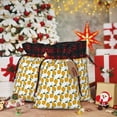 thumbnail image 6 of Rocae Yellow Pears Print Christmas Drawstring Linen Gift Bag with Drawstrings Treat Bag Goody Present Bags for Christmas Party Favor, 6 of 8