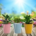 thumbnail image 4 of Yangbaojing 6-Pack Mini Metal Buckets with Handles for Kids, Small Tin Pails for Crafts, Classroom Use, Party Favors, and More, 4 of 9